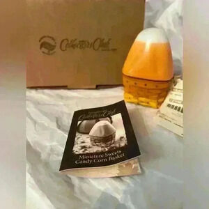 Longaberger NEW Colectors club Mini Sweets Candy Corn Basket Set 2012